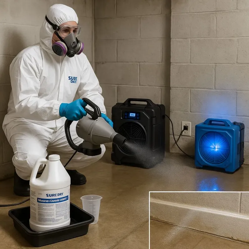 Sanitization and Odor Removal process in Travis Ranch, TX